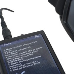 Elektronický simulátor mlhy pro školení řidičů a speciálních služeb. Ovládání zraku pomocí chytrého telefonu nebo dálkového ovla