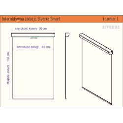 Elverre Smart Interactive Venetian Blind - Size L