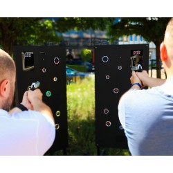 Laserová střelnice pro akce 75x150cm + pistole