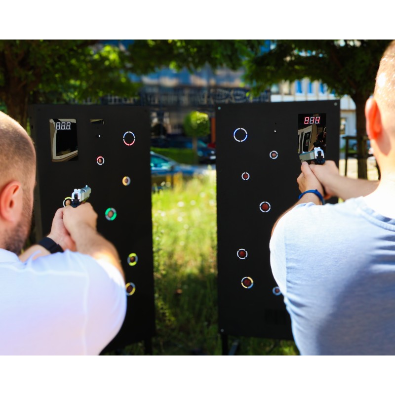 Campo de Tiro Láser para Eventos 75x150cm + Pistola