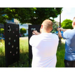 Event-Laser-Schießstand 75x150cm + Pistole