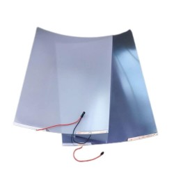 Próbka PDLC 20x20 cm biała-mleczna-samoprzylepna