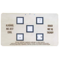 Key board - sobriety tester for alcogoggles