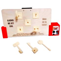 Key board - sobriety tester for alcogoggles