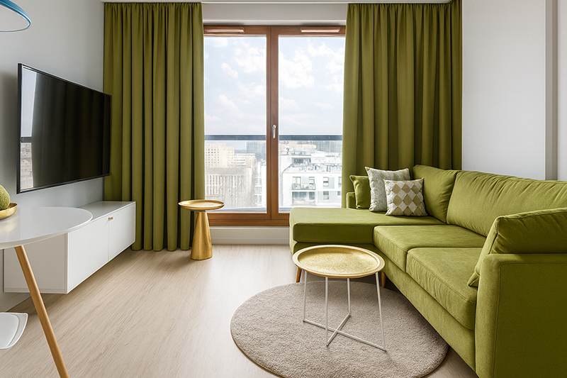 Mieszkanie przed montażem folii PDLC